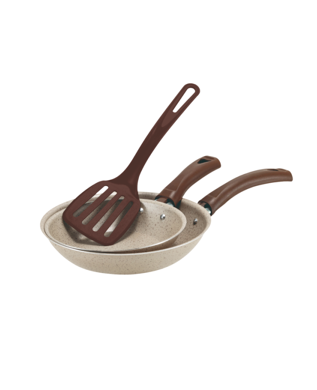 CJ. FRIGIDEIRAS FRANCESAS 16 E 20 C/ ESPÁTULA - CREMA